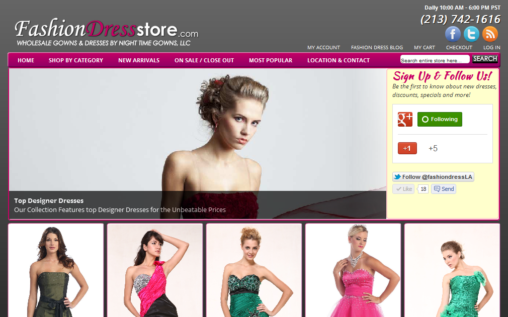 Web Design Weekly: Selling Dresses Online